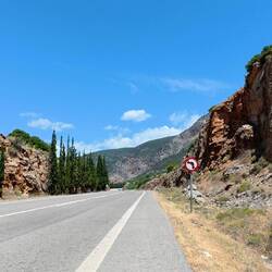 10 km langer Anstieg nach Delphi