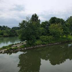 Einmündung der Mangfall in den Inn