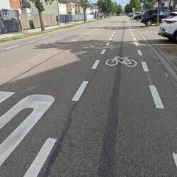 Der Versuch Fahrradwege zu machen