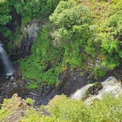 Zeker diep, want dat is best een grote waterval!