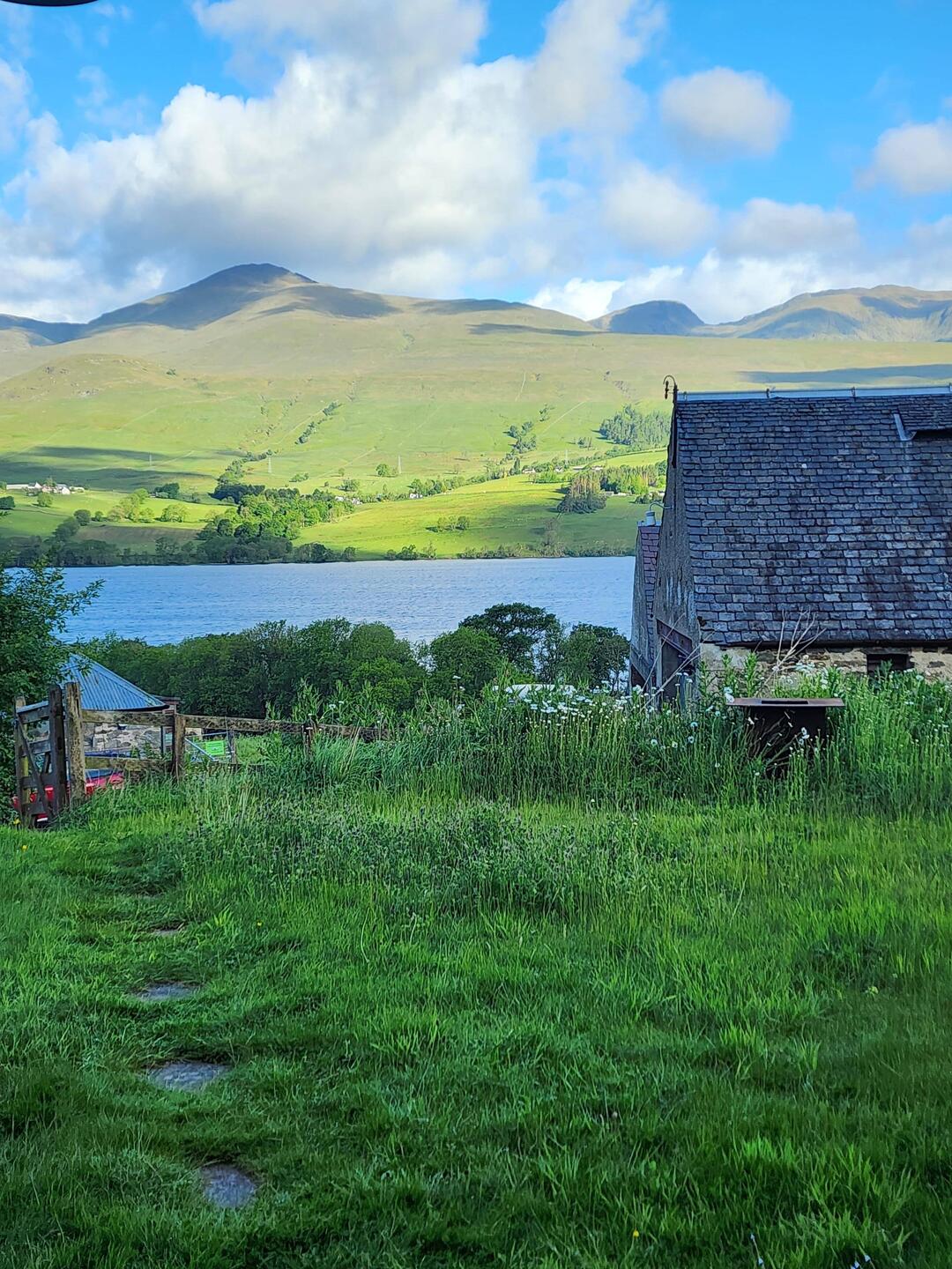 Our morning view at Loch Tay