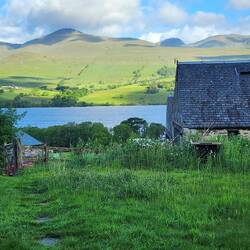 Our morning view at Loch Tay
