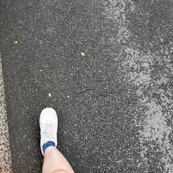 Eine Straße, auf der wir sehr sicher nicht hingehörten