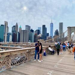 Blick auf den Financial District