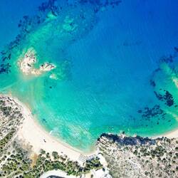 Der Palmenstrand von gaaanz oben 🫶❤️