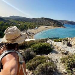 Rechts vom Strand der Aufstieg über die Treppen, grandioser Ausblick. 🫶❤️
