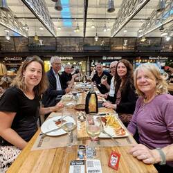 Again, out to eat with the last pilgrims.