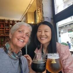 Lei and I met up again.