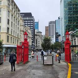 Off the ship and straight onto Queen Street. Also fun to mingle with locals commuting via ferry.