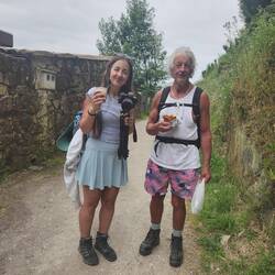 Father & daughter, Bob & Seline from London.