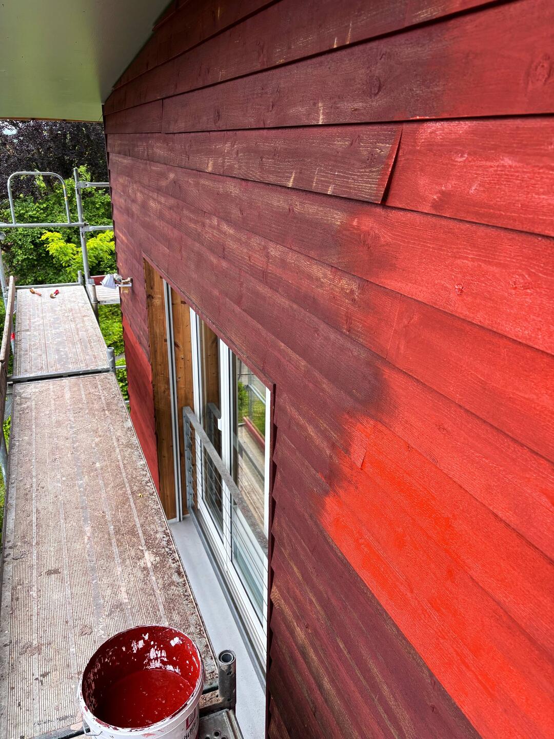 Die letzten Quadratmeter müssen noch gestrichen werden