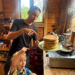 Tous les matins on se fait de bons pancakes 😋