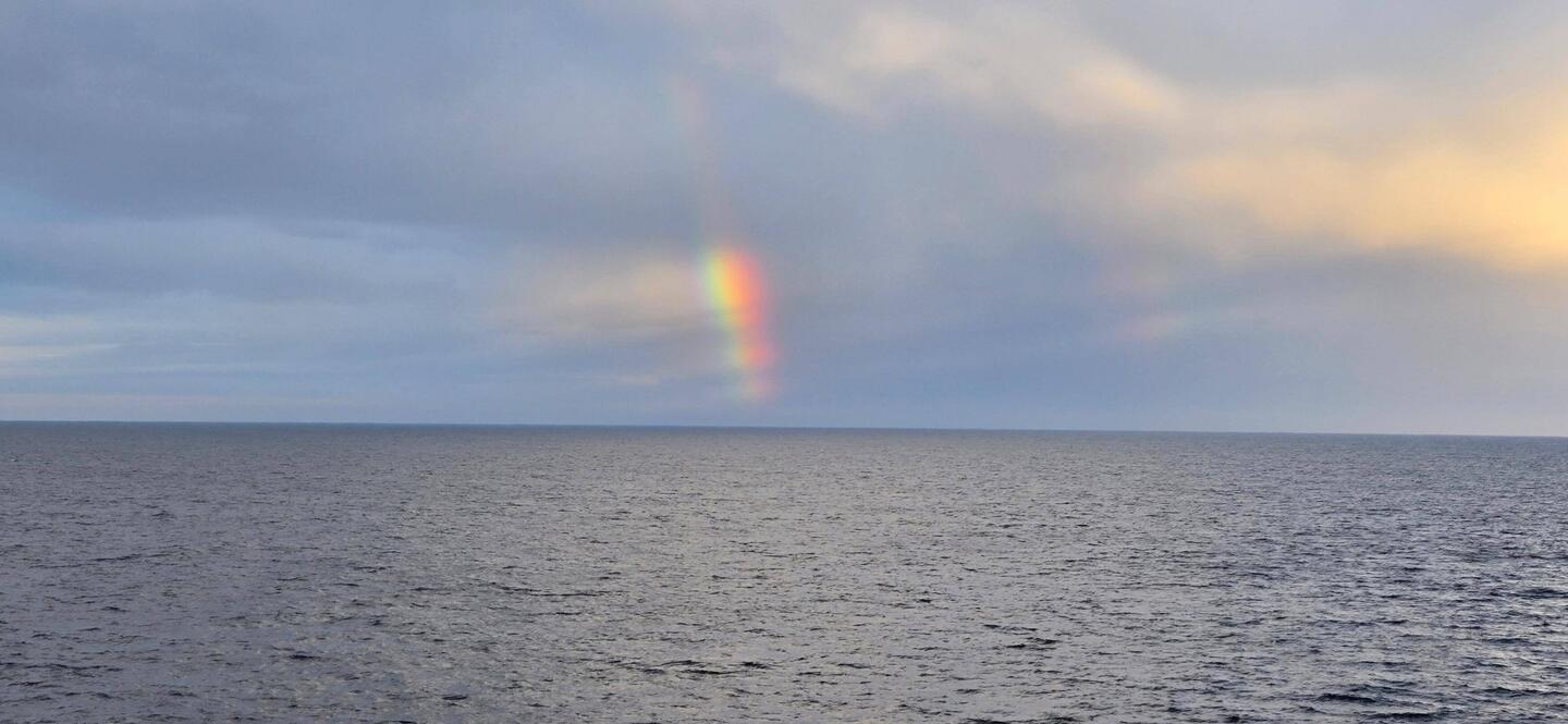 Last night's rainbow at 10:30 p.m.