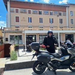 Hübsche Hotelfassade