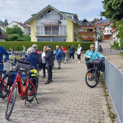 Queuing for a different ferry. Bikes and passengers only. It would be crazy busy in summer.