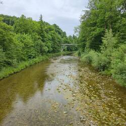 Blick auf die Traun bei Traunstein