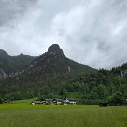 Bergblick auf dem Weg nach Berchtesgaden