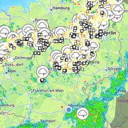 Irgendwie hatten wir doch Glück mit dem Wetter. Im Norden Gewitter und der große Regen vor uns