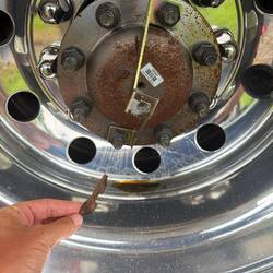 Axle hub oil leak, "oh my!"