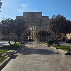 Porta Napoli, gate to old city Lecce & start point Cammino