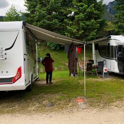 Auf dem Campingplatz Grafenlehen.