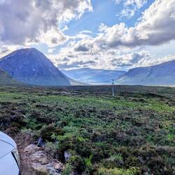 Stellplatz in den Highlands