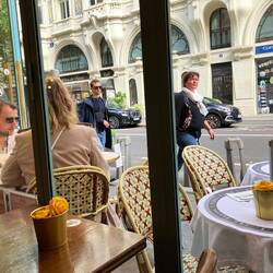 View of outside while dining