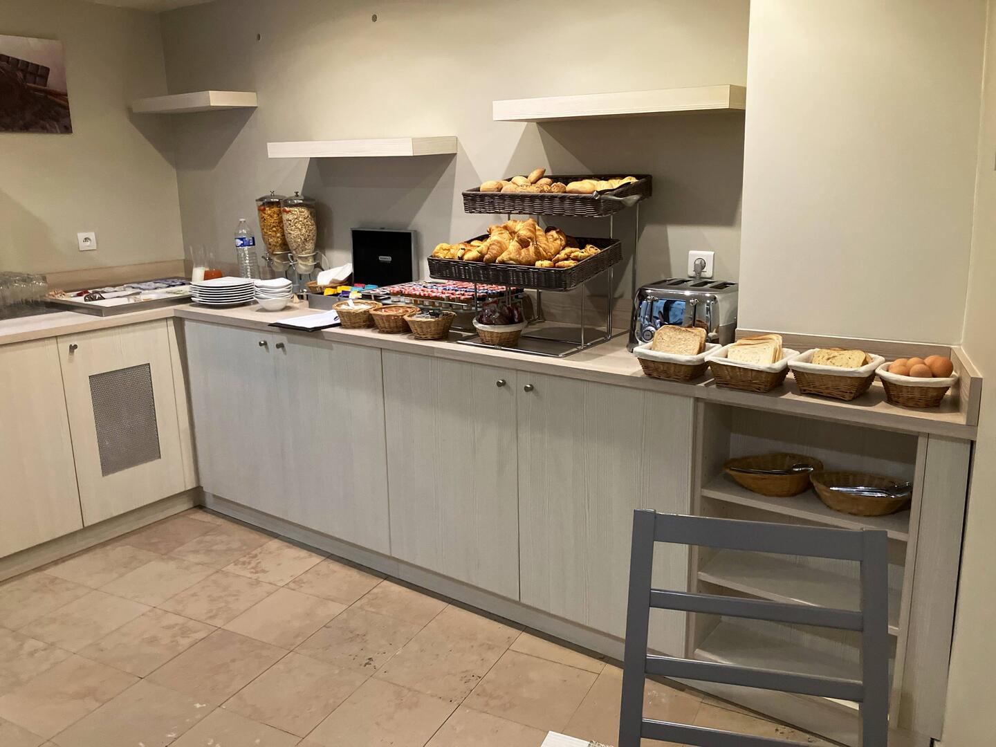 Hotel Eugenie breakfast ... fresh croissants each day!