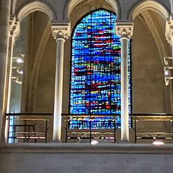 Contemporary stained glass window