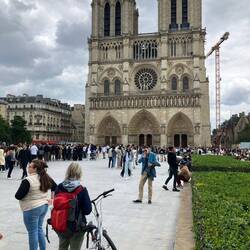 Notre Dame Csthedral...glad we had a timed ticket