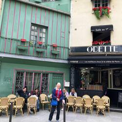 Cute medieval architecture on walk back