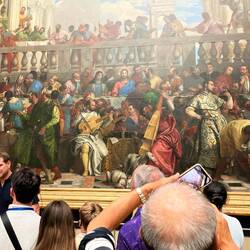The Wedding at Cana by Pablo Veronese 1562: Christ joins a Venetian party.