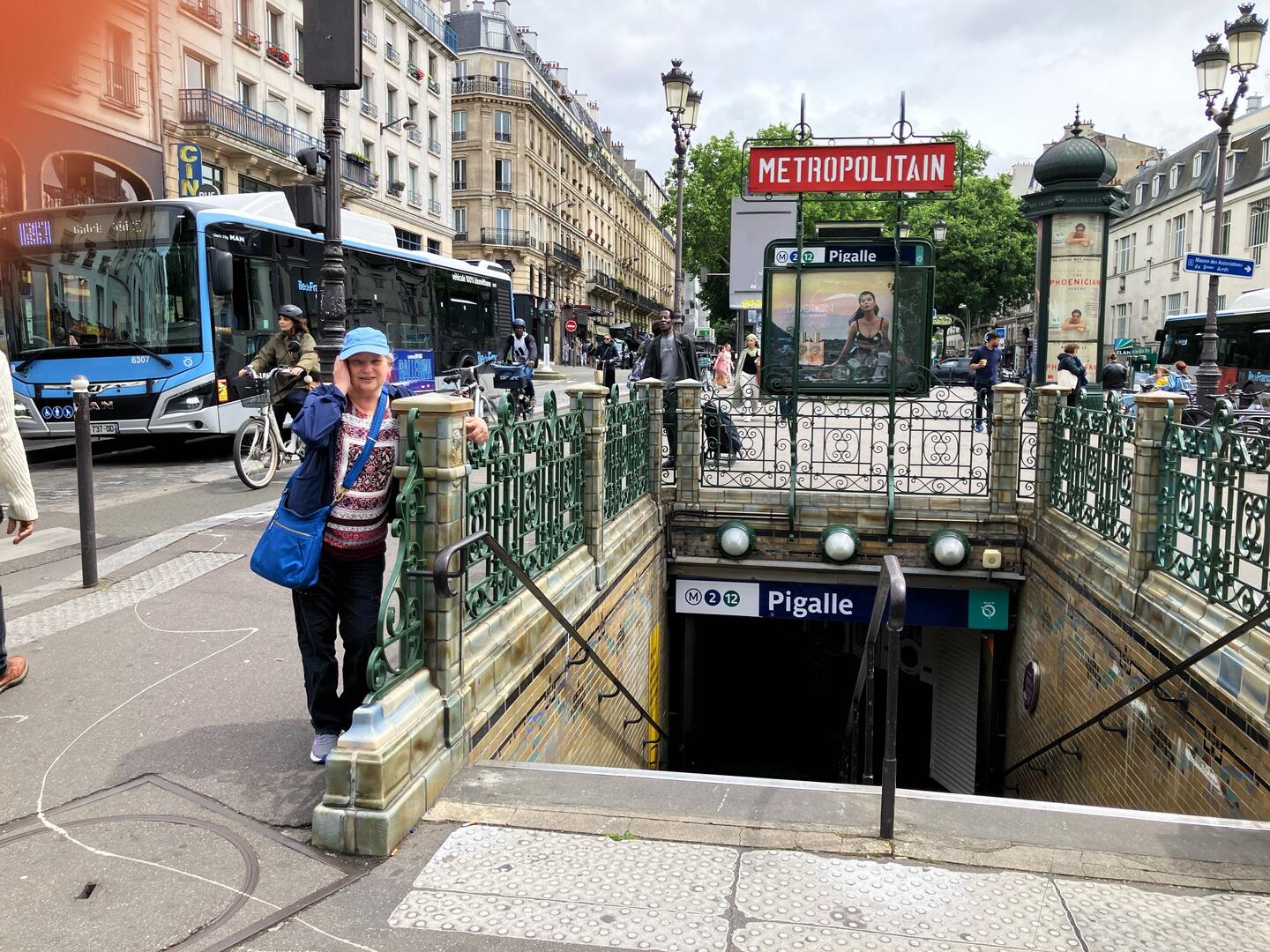 Arrival at Pigalle station.