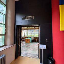 Das Büro vom Chef im Lift .