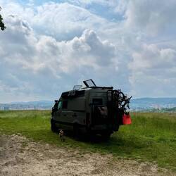 Unser Übernachtungsplatz mit Traumaussicht