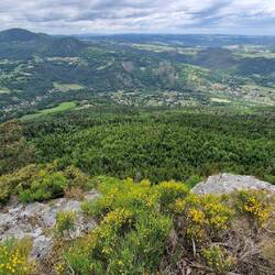 Point de vue du Belvédère de Gerbizon, supposément sur les méandres de la Loire... assez décevant