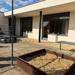 Die obere Terrasse war hauptsächlich für die Kinder