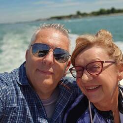 Wir sind's . Im Vaporetto # 15 nach SanMarco