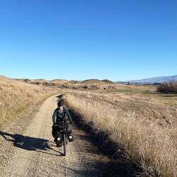 Amanda hates gravel but she is smiling so can't be that bad eh?