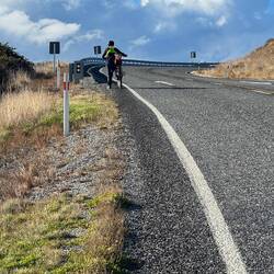 We did a lot of pushing our bikes up the hills!