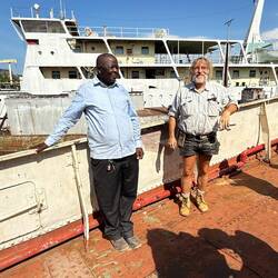 Titus! Ein Name wie aus einer Heldensaga! Der Name des langjährigen Kapitäns der Liemba.