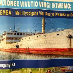 MV Liemba -ehemals die MV Goetzen- Schlachtschiff-Passagierschiff-Rettungsschiff