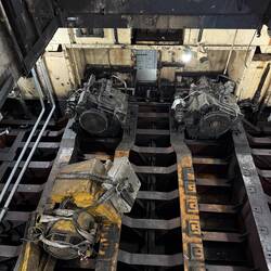 Heimat von Dampfkessel und Dieselmotoren: der Motorrraum