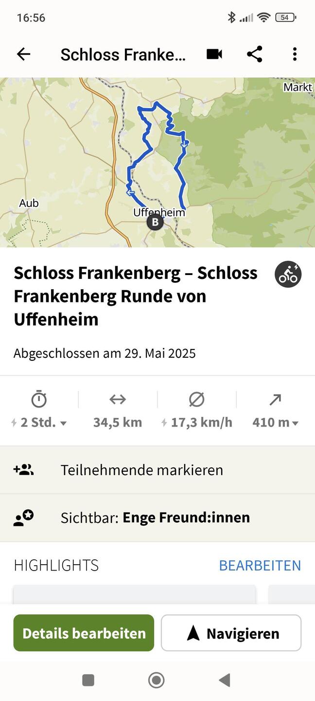 410 m hoch