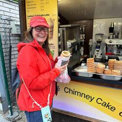 Trdelnik: lokale Spezialität (Baumstriezel) Super Lecker