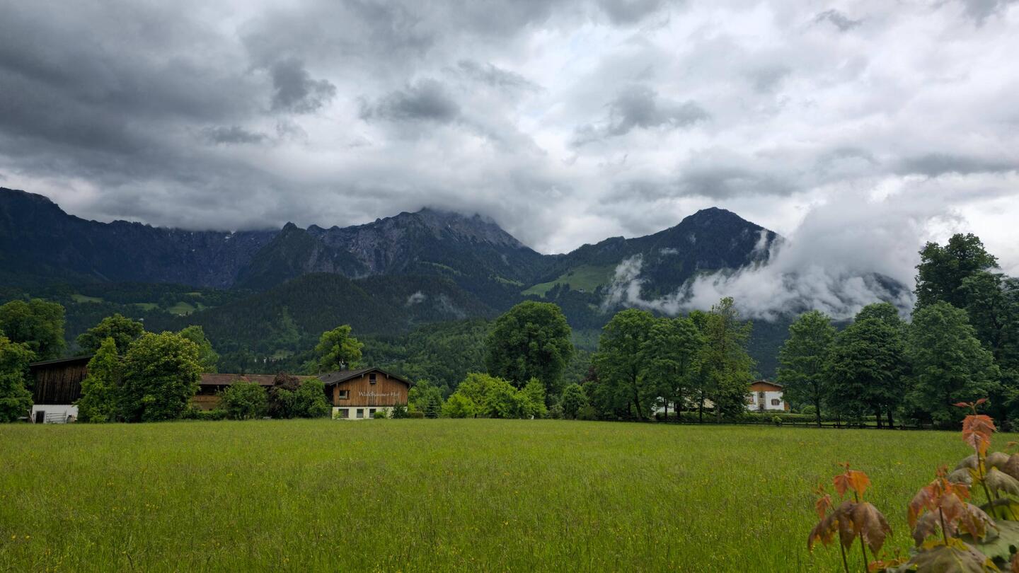 Ausblick von der Unterkunft in Schönau