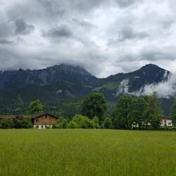 Ausblick von der Unterkunft in Schönau