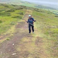 Getting blown away on The Clwydian Range
