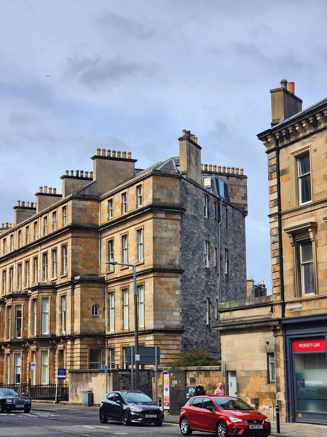 Heading into Edinburgh proper this morning