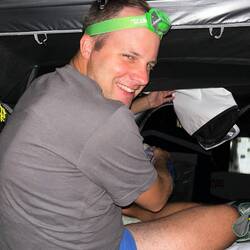 Höhlenforscher-Equipment